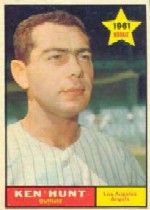 1961 Topps Baseball Cards      156     Ken Hunt